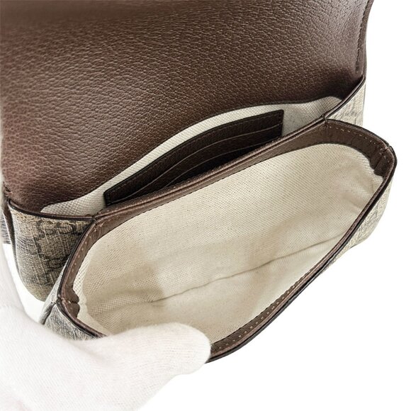 GUCCI Brown Canvas Hobo Bag - Picture 6 of 14